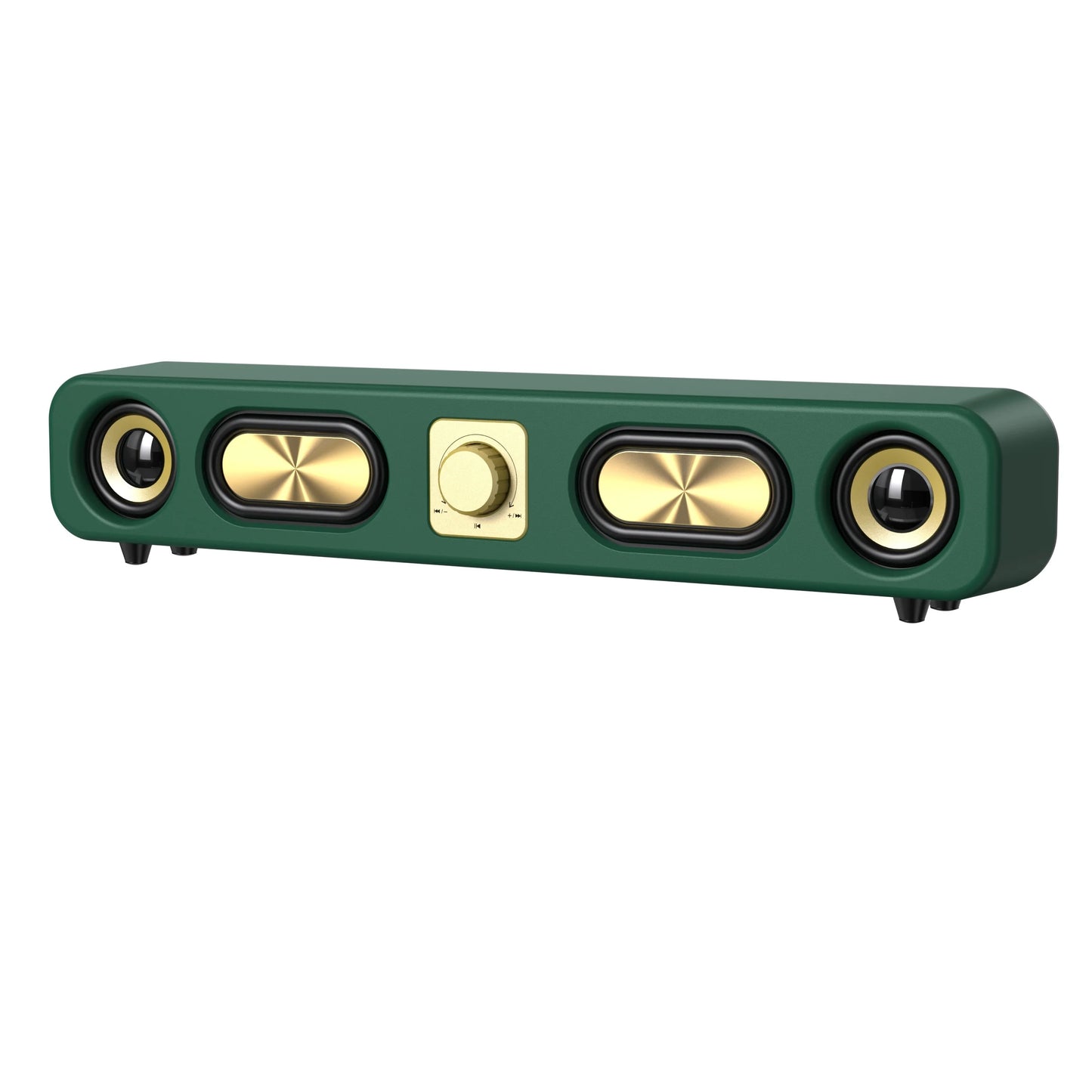 Desktop Wireless Speakers (Wood Grain), Portable Speakers, 3D Stereo and Subwoofer, Music, Movie Assisted Amplification Gifts
